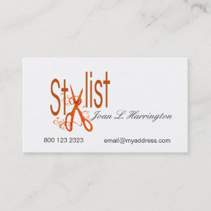 Appointment Trendy Scissors Hair Stylist   Salon Card