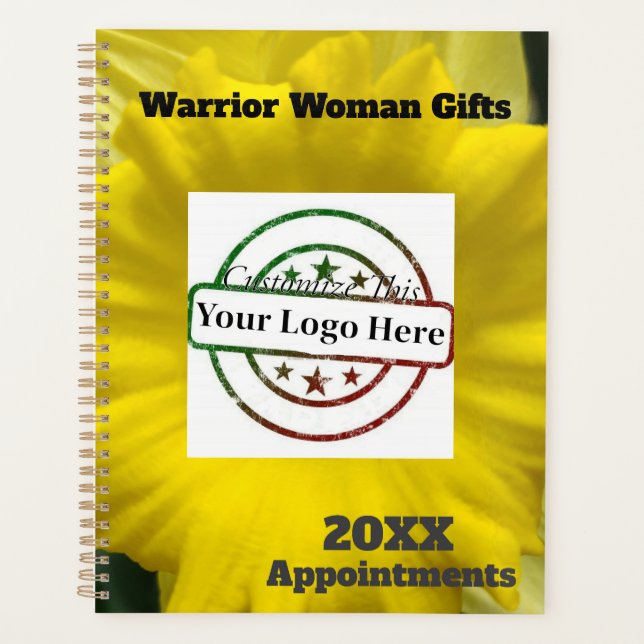 Appointment,  Yellow Daffodil Flower Planner (Front)
