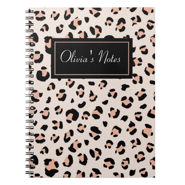 APPOINTMENTS PLANNER LEOPARD PRINT NOTEBOOK (Front)