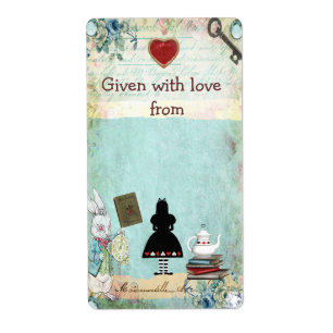 Apportez un livre Alice dans des ex-libris du pays
