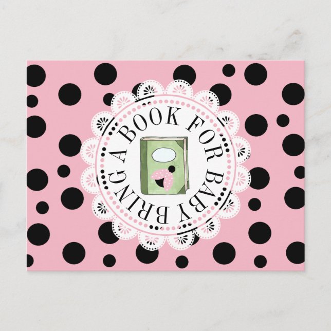 Apportez un livre pour la carte Baby shower bébé (Devant)