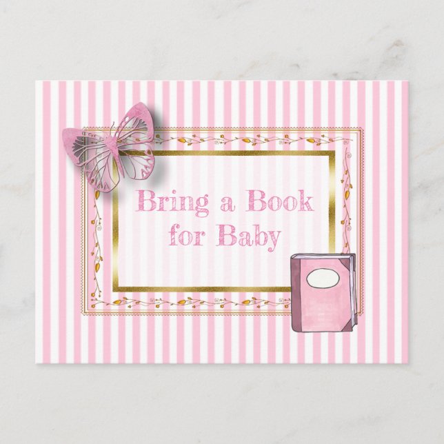 Apportez un livre pour la carte Baby shower bébé (Devant)