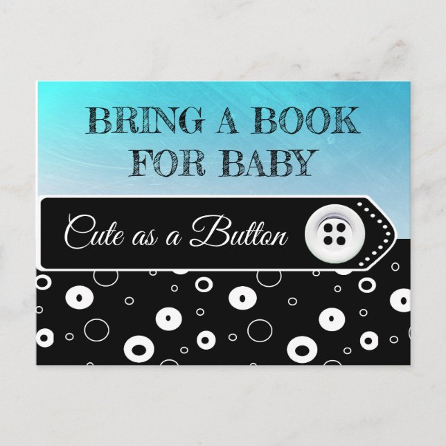 Apportez un livre pour la carte Baby shower bébé (Devant)