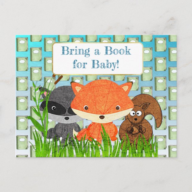 Apportez un livre pour la carte Baby shower bébé (Devant)