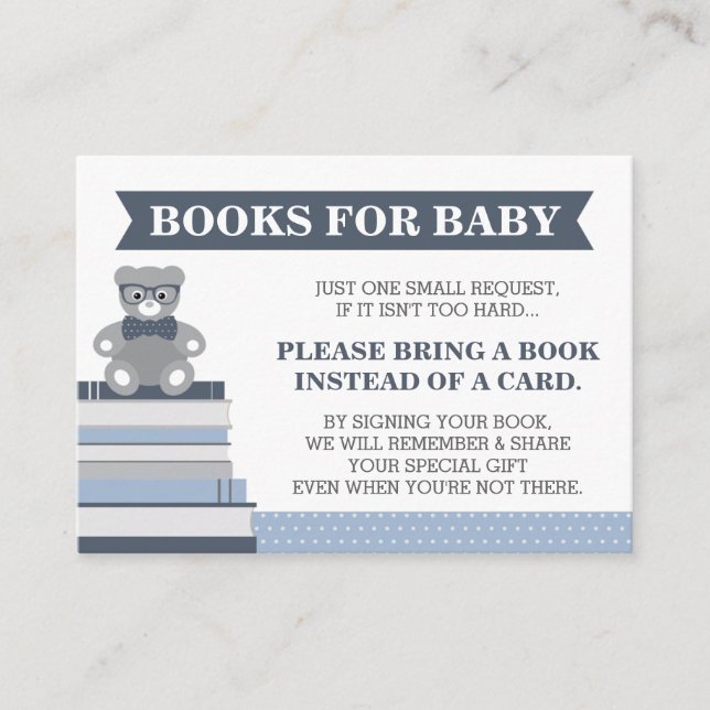 Apportez Une Carte De Livre, Petit Homme, Ours En  (Devant)