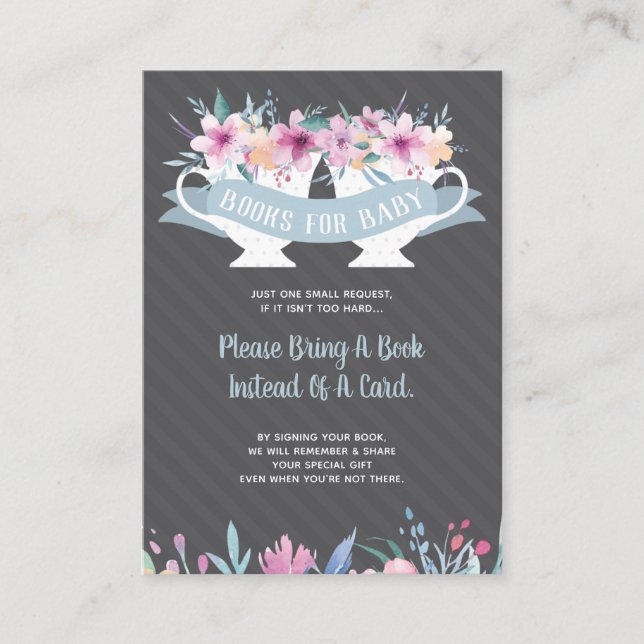 Apportez Une Carte De Livre, Un Baby shower Tea Pa (Devant)
