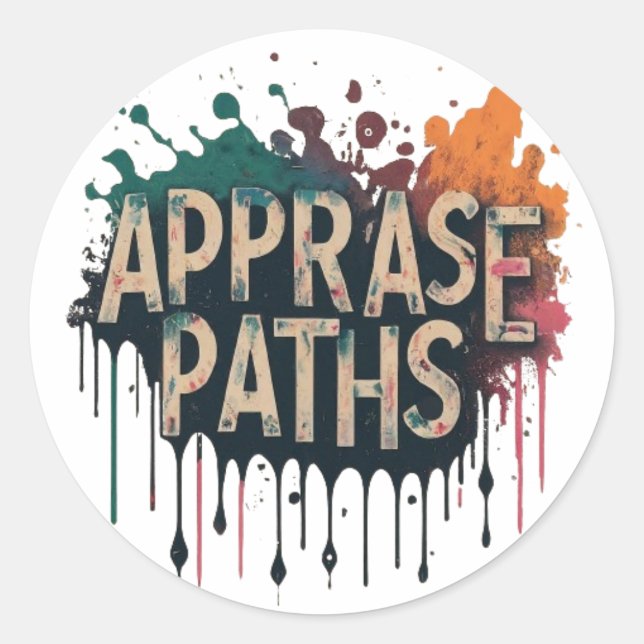 Appraise Paths Classic Round Sticker (Front)