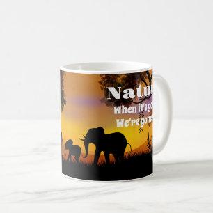 Appreciate Nature and Elephants Coffee Mug