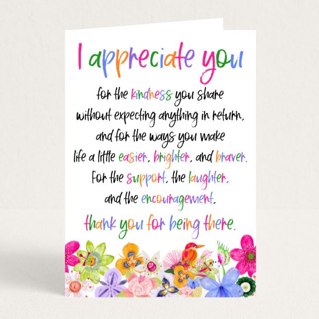 Appreciation and Thank You Card (Creator Uploaded)