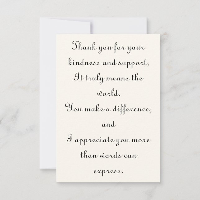Appreciation Card (Back)