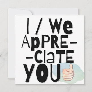 Appreciation Card