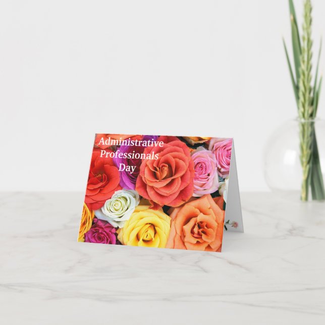 Appreciation Card for Administrative Professionals (Front)