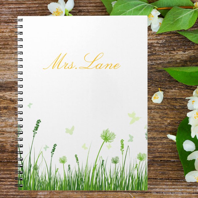 Appréciation de l'enseignant Carnet floral Boho (Créateur téléchargé)