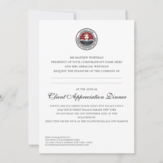 Appreciation Event Invitation (Front)