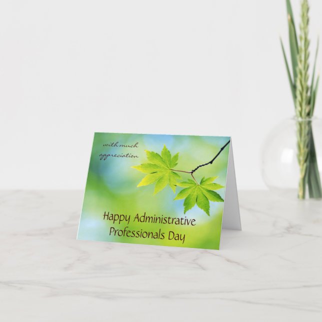 Appreciation for Administrative Professionals Day Card (Front)
