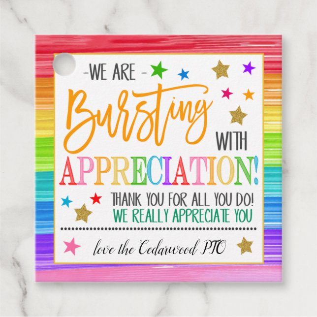 Appreciation Gift Tag (Front)
