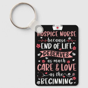 Appreciation Hospice Nurse Medical Registered Nurs Keychain
