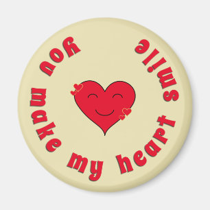 Appreciation inspirational quote heart smile magnet