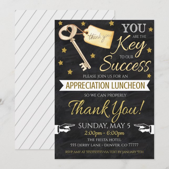 Appreciation Invitation (Front/Back)