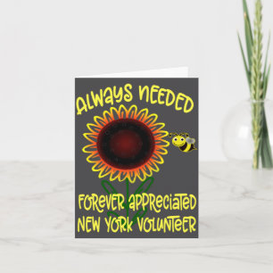 Appreciation New York Always Needed Volunteer Reco Card