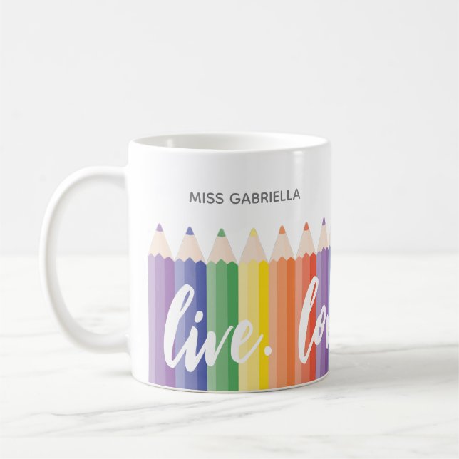 Appréciation personnalisée de l'enseignant Mug (Gauche)