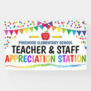 Appreciation Station School Teacher Thank You Sign