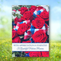 Appreciation/Sympathy for Loss of Veteran Card