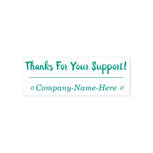 Appreciative "Thanks For Your Support!" Gratitude Self-inking Stamp (Design)