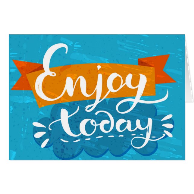 Appréciez aujourd'hui (Devant horizontal)