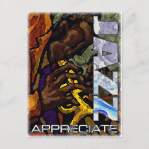 Appréciez la carte postale de jazz
