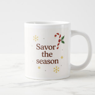 Appréciez la Saison   Tasse de Noël au bonbon en c
