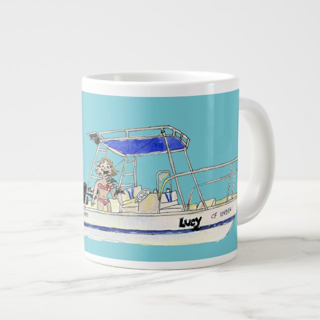 AppreciOCEAN Large Coffee Mug (Front Right)