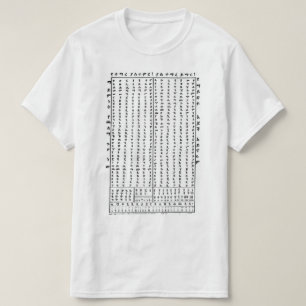 Apprendre le T-shirt classique AlphaBet en amhariq