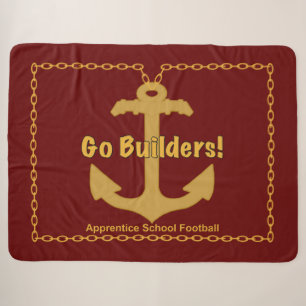 Apprentice School “Go Builders” Sherpa Blanket