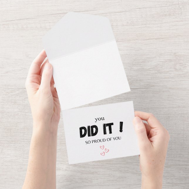 Apprenticeship Congratulations Card – Yes You Did  (Tearaway)