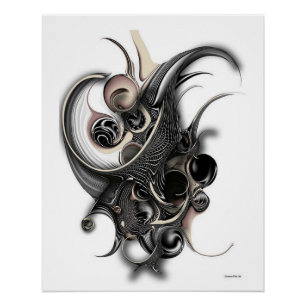 "Approach vs Abstraction", Glossy Poster