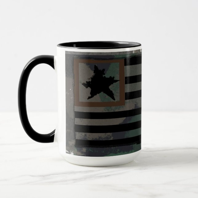 Approachable Wolf : Home of The Brave Mug (Gauche)