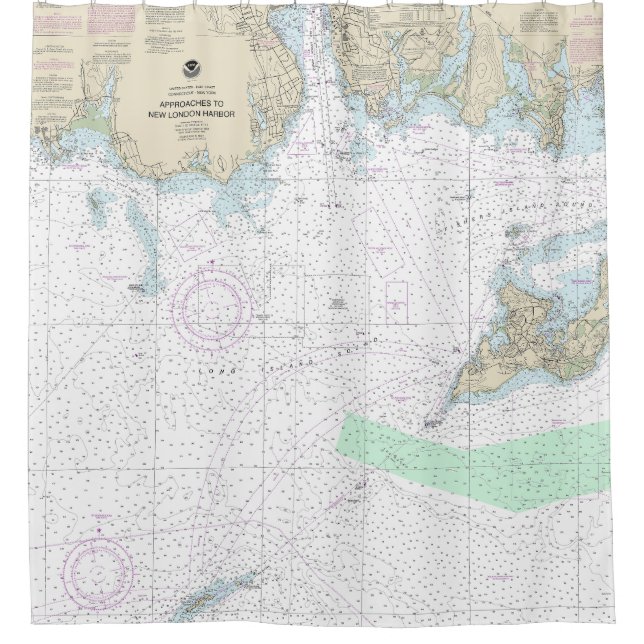 Approaches to New London Harbour Nautical Chart (Front)