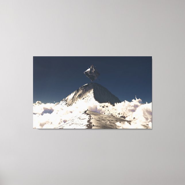 Approaching Asgard (Triptych) Canvas Print (Front)