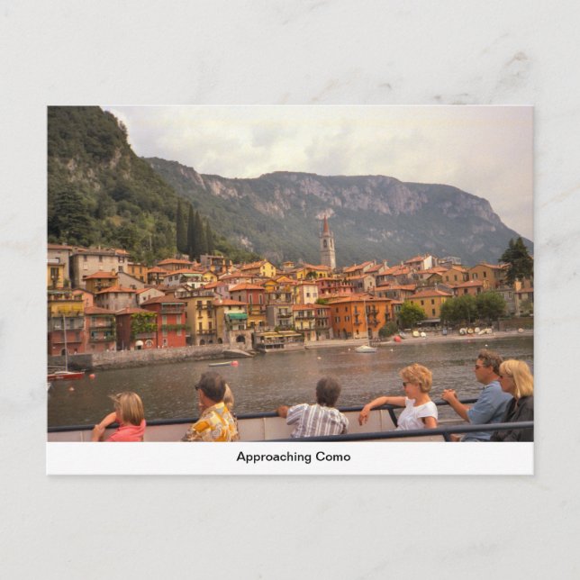 Approaching Como Postcard (Front)