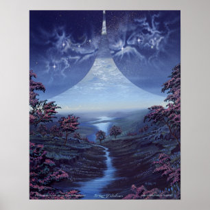 Approaching Dawn on Ring World Poster