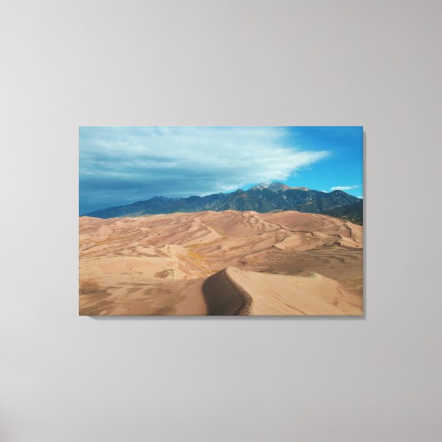 Approaching Storm in the Dunes Canvas Print (Front)