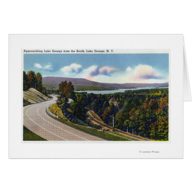 Approche sud du lac à partir de la route (Devant horizontal)