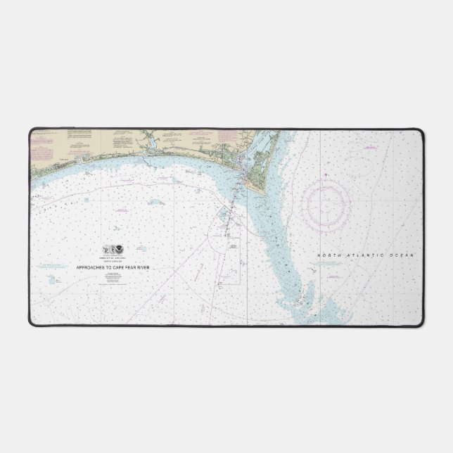 Approches du cap Fear River Graphique nautique 115 (Recto)