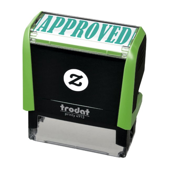 Approved Accepted Business Office Framed Simple Self-inking Stamp (Product)