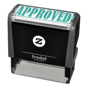 Approved Accepted Business Office Framed Simple Self-inking Stamp