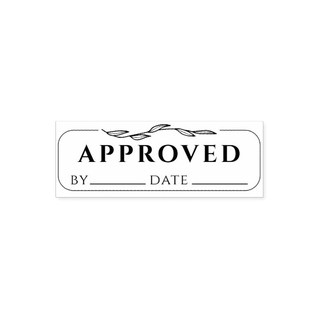 APPROVED Business Bookkeeping Signature Date Self-inking Stamp (Design)