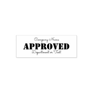 Approved by Business Name Self-inking Stamp