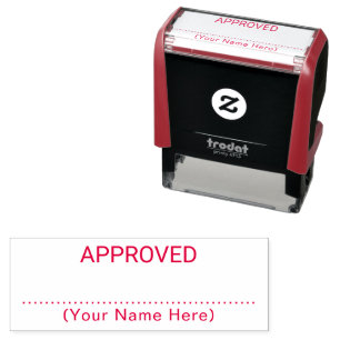Approved By Name Self-inking Stamp