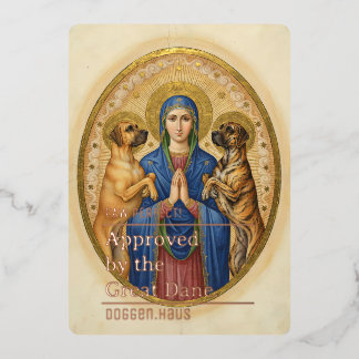 Approved by the Great Dane Foil Holiday Card